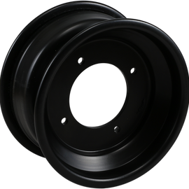 Rolled-Lip Spun Wheel - Rear - Black - 9x8 - 4/115 - 3+5