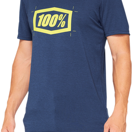 Cropped Tech T-Shirt  - Navy - XL