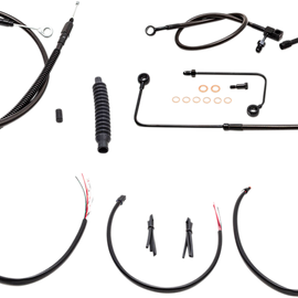 Cable Kit - 15" - 17" Ape Hanger Handlebars - Midnight