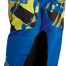 Youth Agroid Pants - Blue/Hi Vis - 28