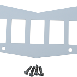 Dash Plate - White - 5 Switch - RZR