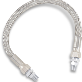 Oil Line with Fittings - Stainless Steel - 12"