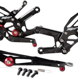 MGP Rearset - Black - Yamaha