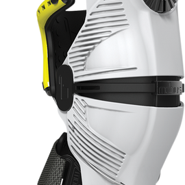 X8 Knee Braces - White/Yellow - Large