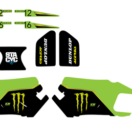 Graphics Kit for STACYC® Stability Cycles - Monster® Energy - Green