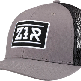 Trucker Snapback Hat - Gray/Black