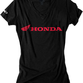 Women's Honda V-Neck T-Shirt - Black - XL