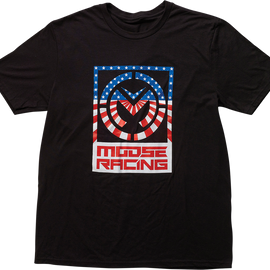 Acclaim T-Shirt - Black/Red/White/Blue -  Large