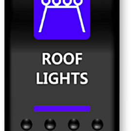 Rocker Switch - Roof Light - Blue