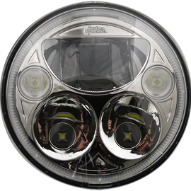 LED Headlight - 5-3/4" - Chrome - Each