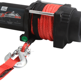 Winch - 4500 LB - Synthetic Rope - 4 Bolt