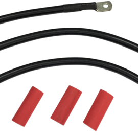 Black Battery Cable Set - '93-'08 FL