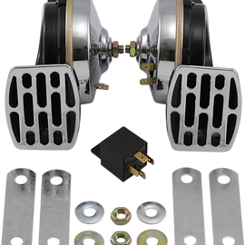 Twin Electric Horn - Chrome