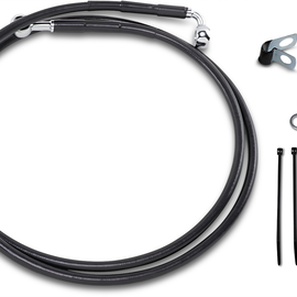 10" Brake Line - Front - Black Vinyl - FXDWG 93-05