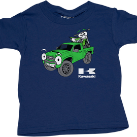 Toddler Kawasaki Truck T-Shirt - Navy - 3T