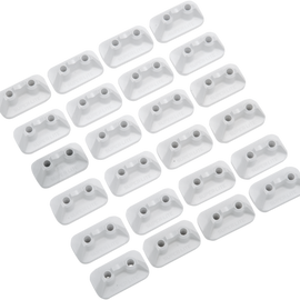 Double Backer Plates - White - For 2-Ply - 24 Pack