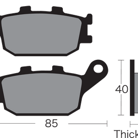 Semi-Metallic Brake Pads - VD-163