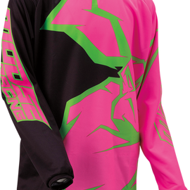 Youth Agroid™ Qualifier™ Jersey - Black/Pink/Green - Large