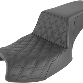 Step Up Seat - Driver Lattice Stitched - Black - Indian