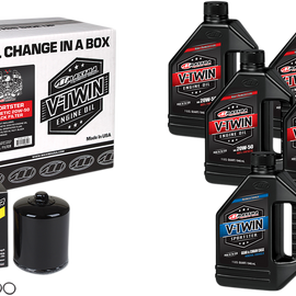 Sportster Synthetic 20W-50 Oil Change Kit - Black Filter