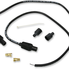 Universal Spark Plug Wire Kit - 180 degree - Black