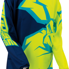 Youth Agroid™ Qualifier™ Jersey - Navy/Yellow/Teal - Large