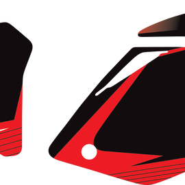 Graphic Number Plate - Black/Red - CRF