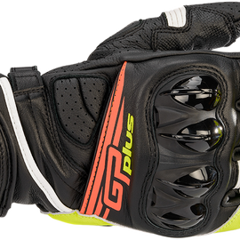 GP Plus R v2 Gloves - Black/Yellow/Red - Large