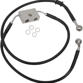Brake Line - Front - +12" - Black - XL