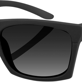 Capone Sunglasses - Matte Black - Smoke