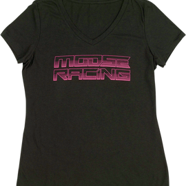 Women's Spector V-Neck T-Shirt - Black - XL