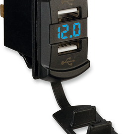 Dual USB Charger with Voltage Monitor