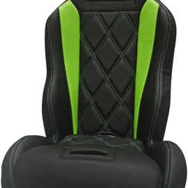 Performance Seat - Big Diamond - Black/Green