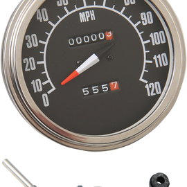 5" MPH FL-Style 1:1 Speedometer - '68-'84 Black Face