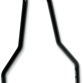 Round Tapered Sissy Bar - Black - 13"