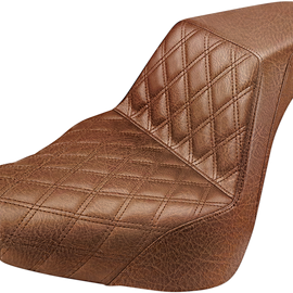 Step Up Seat - Driver's Lattice Stitched - Brown044004