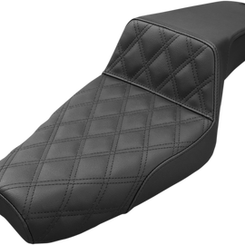 Step Up Seat - Lattice Stitched - Black - XL