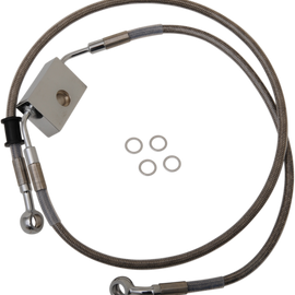 Brake Line - Front - +12" - Stainless Steel - XL