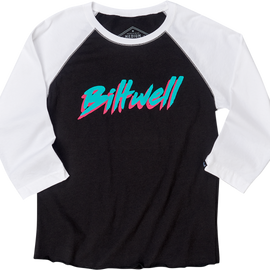 Women's 1985 Raglan T-Shirt - Black/White - XL