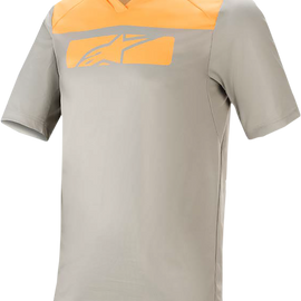 Drop 4.0 Jersey - Short-Sleeve - Gray/Orange - Small