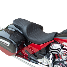 Low Touring Seat - Double Diamond - Black - Solar Reflective