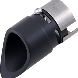 Exhaust Tip - Black - Mini Scalloped