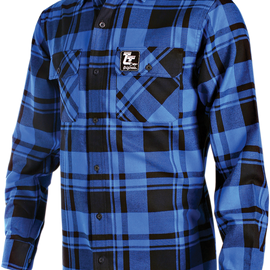 Flannel Shirt - Blue/Black - Medium