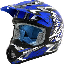 FX-17 Helmet - Butterfly - Matte Blue - Small