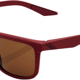 Blake Sunglasses - Soft Tact Crimson - Bronze