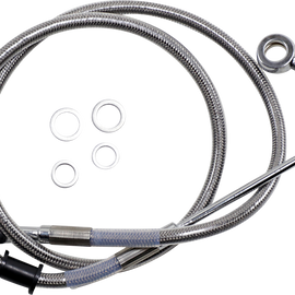 Brake Line - 15-17 Softail - Stainless Steel +4"