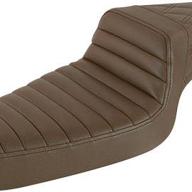 Step Up Seat - Tuck and Roll/Lattice Stitched - Brown68930