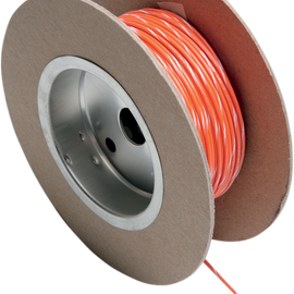 100' Wire Spool - 18 Gauge - Orange/White