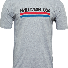 Hallman USA T-Shirt - Heather Gray - XL