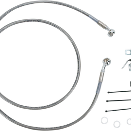 8" Brake Line - Front - Stainless Steel - 00-07FLST